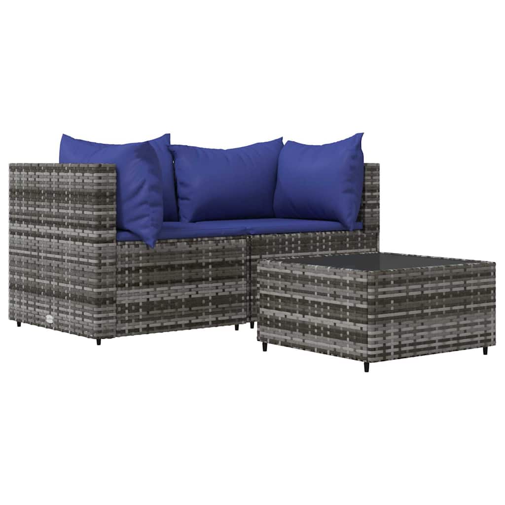 Patio Lounge Set Gray