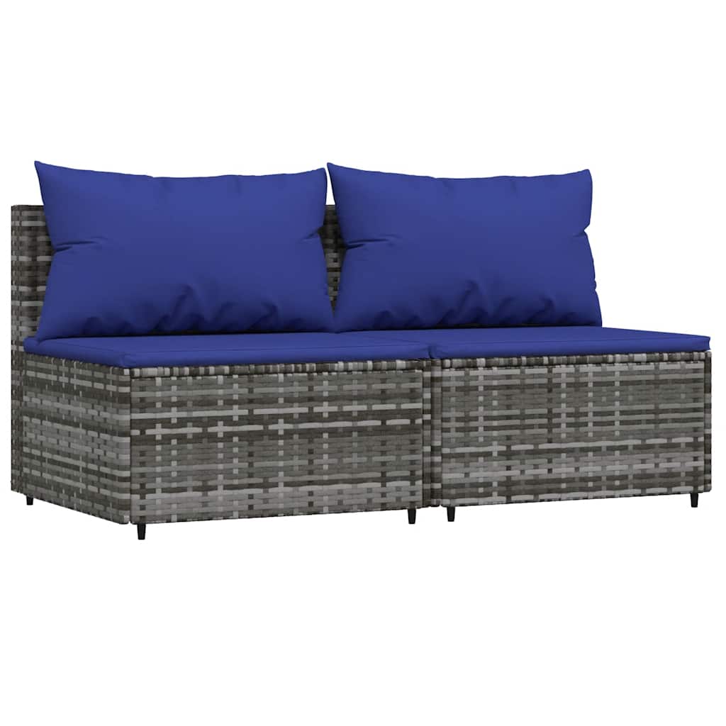 Patio Middle Sofa Gray