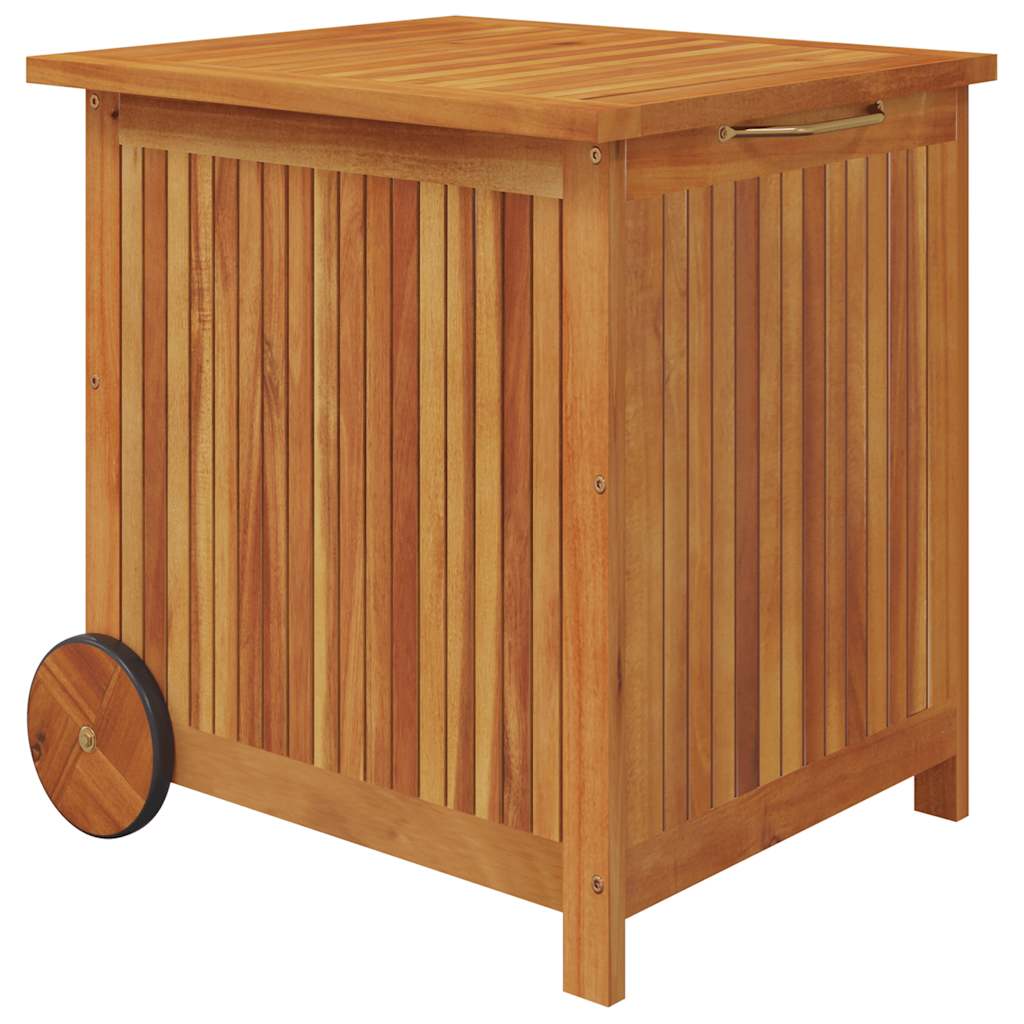 Garden Storage Box Brown Solid acacia wood 23.6x19.7x22.8 in