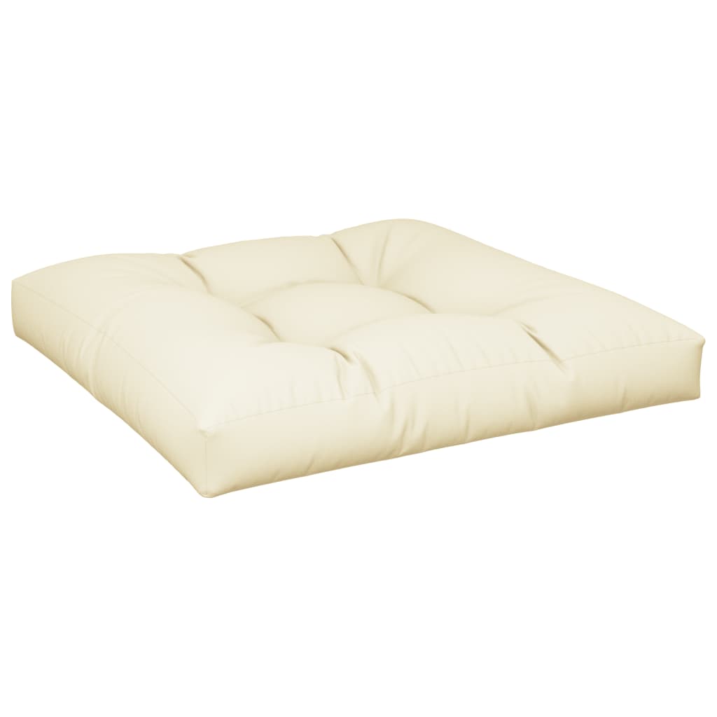 Pallet Cushion Cream 100% polyester 27.6 in x 27.6 in