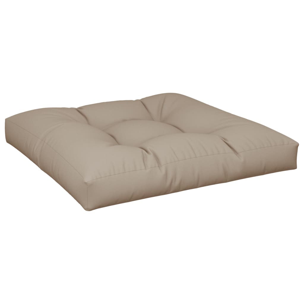 Pallet Cushion Taupe 27.6"x27.6"x4.7" Fabric