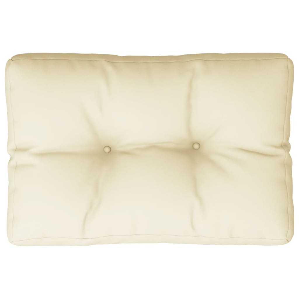 Pallet Cushion Cream 100% polyester 23.6 x 15.7 x 4.7 in