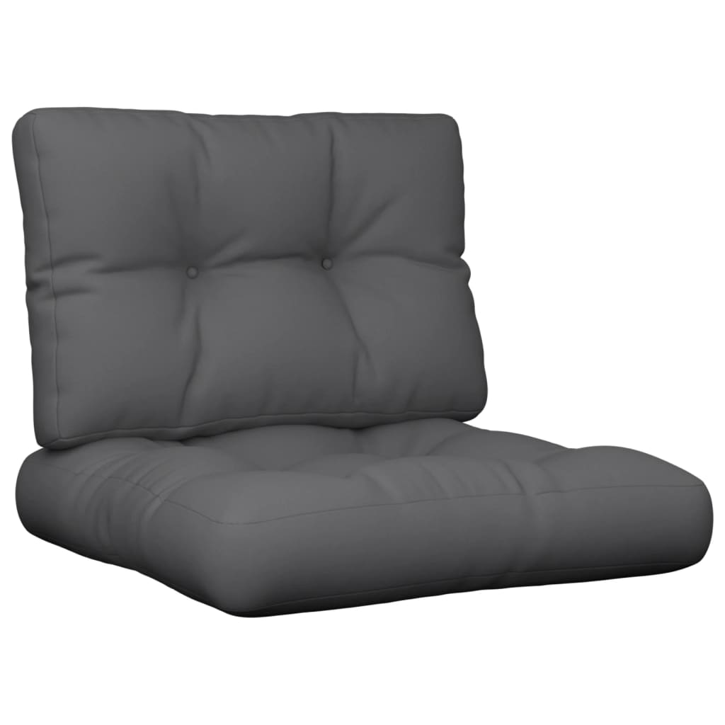Pallet Cushion Anthracite Polyester 19.7 x 19.7 x 4.7 in