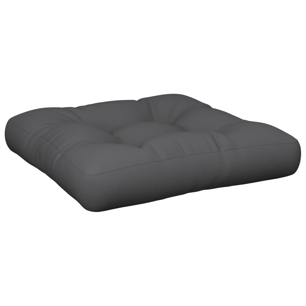 Pallet Cushion Anthracite Polyester 22.8x22.8x3.9 in UV-resistant