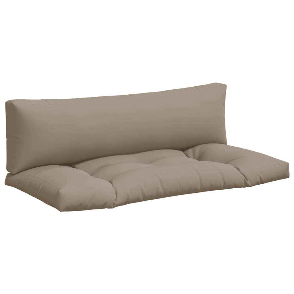 Pallet Cushion Set of 2 Taupe 100% Polyester Large
