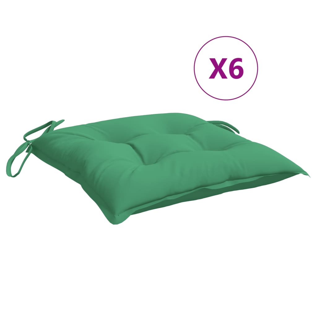 Pallet Cushion Set of 6 Green Oxford fabric (100% polyester)