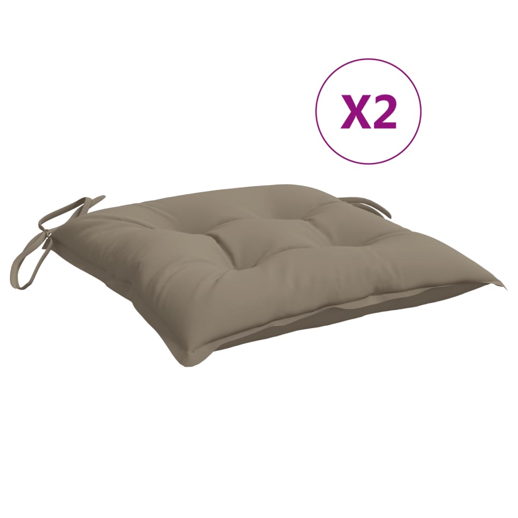Pallet Cushion Set of 2 Taupe Oxford fabric (100% polyester)