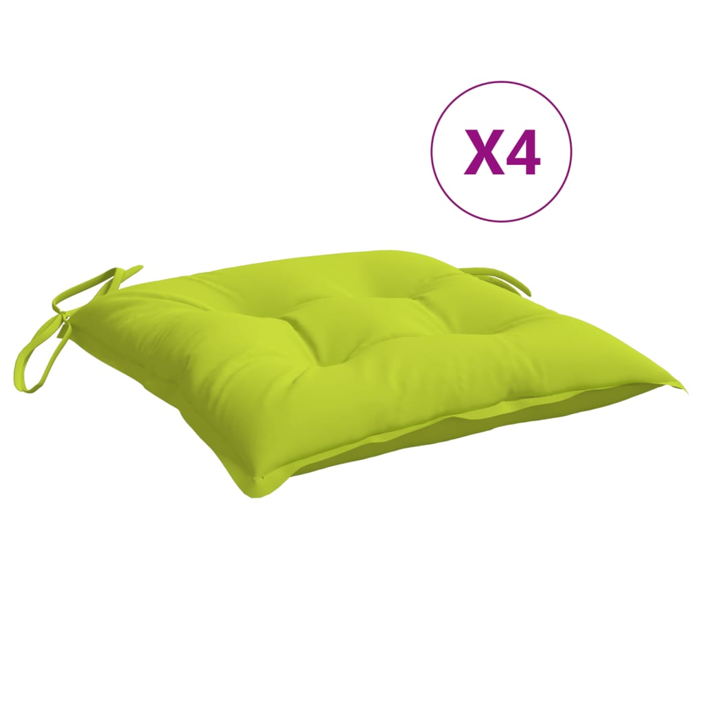 Pallet Cushion Set of 4 Bright Green Oxford fabric