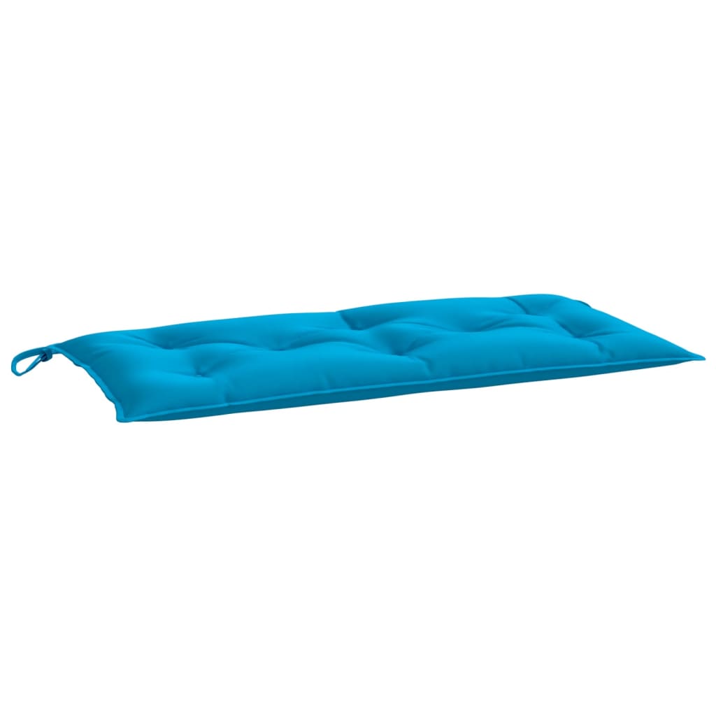 Garden Bench Cushion Light Blue Oxford Fabric, Hollow Fiber N/A