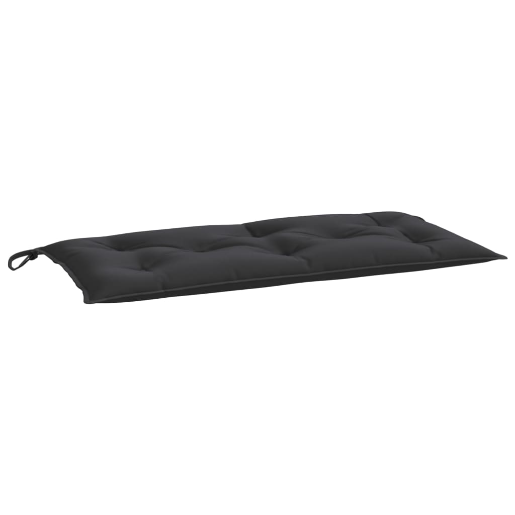 Garden Bench Cushion Black Oxford fabric (100% polyester) Medium