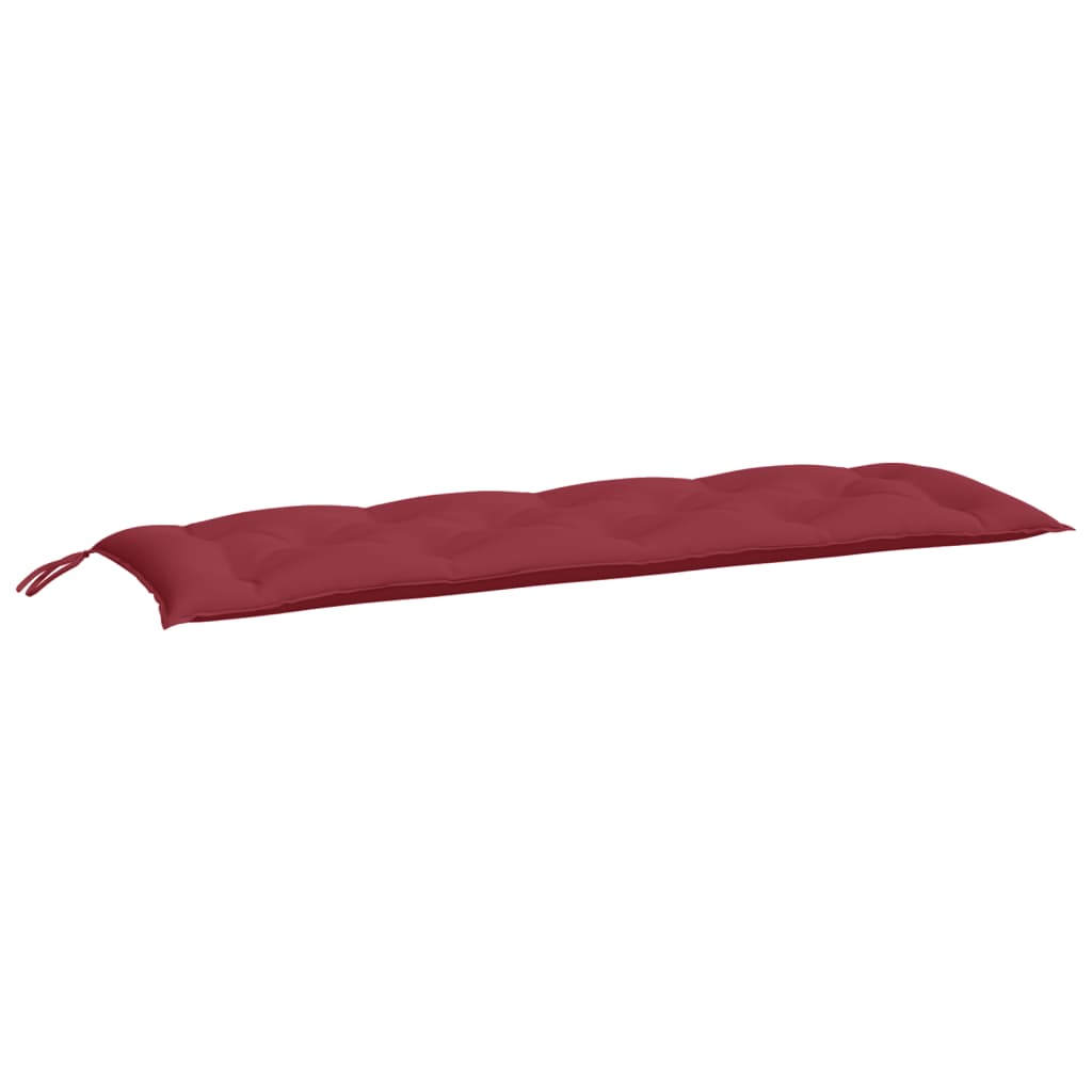Garden Bench Cushion Wine red Oxford fabric (100% polyester)