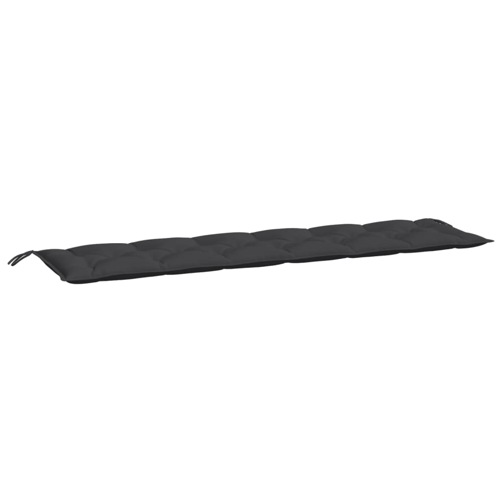 Garden Bench Cushion Black Oxford fabric (100% polyester)