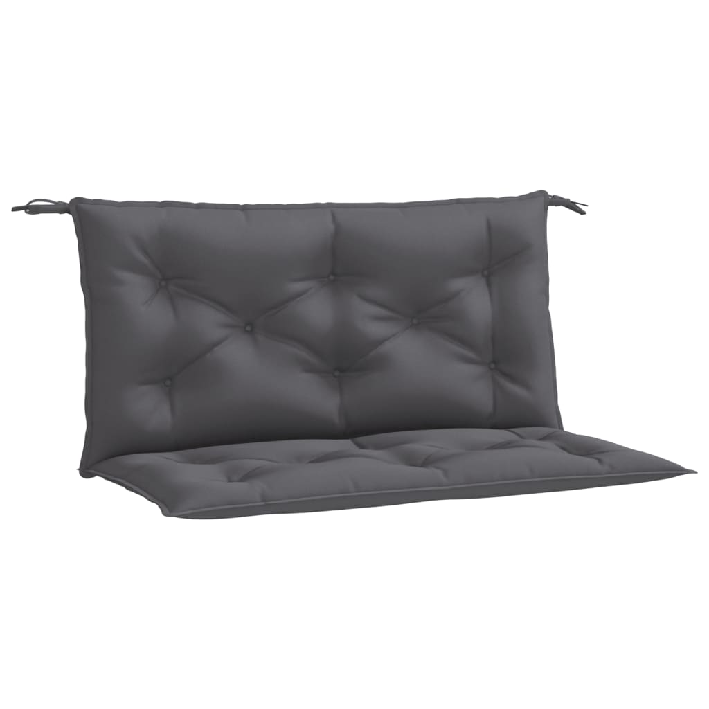 Garden Bench Cushion Set of 2 Anthracite
