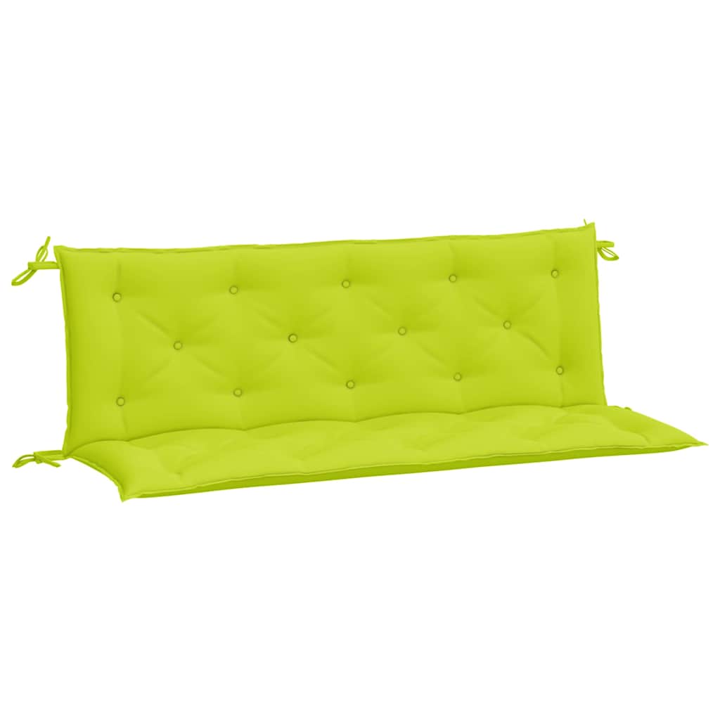 Garden Bench Cushions 2 pcs Bright Green 59.1"x19.7"x2.8" Oxford Fabric