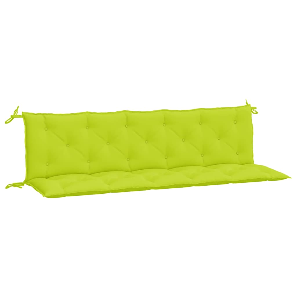 Garden Bench Cushion Set of 2 Bright Green