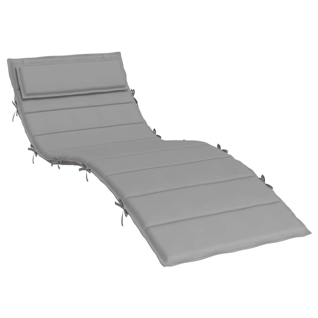 Sun Lounger Cushion Gray 70.9"x23.6"x1.6" Oxford Fabric