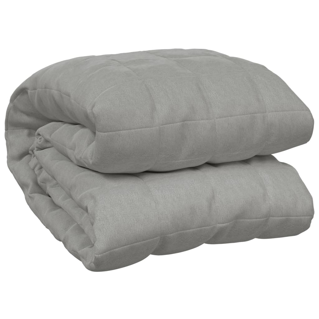 Weighted Blanket Grey Cotton, Polyester, Glass Beads 86.6 x 90.6 in