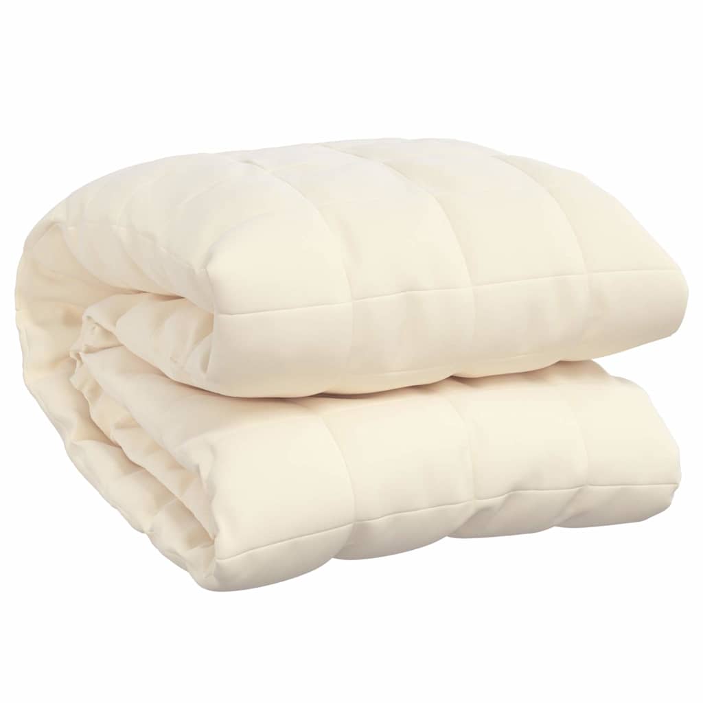 Weighted Blanket Light cream 100% brushed polyester microfibre King