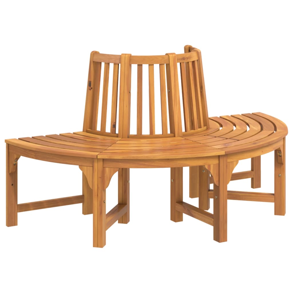 Tree Bench Reddish Brown Solid Eucalyptus Wood with an Oil Finish