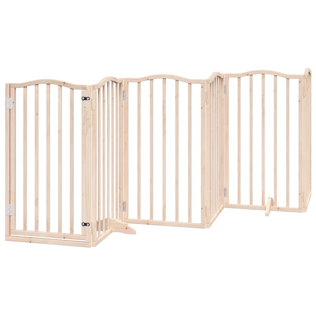 Dog Gate Set of 6 Natural Poplar Poplar wood
