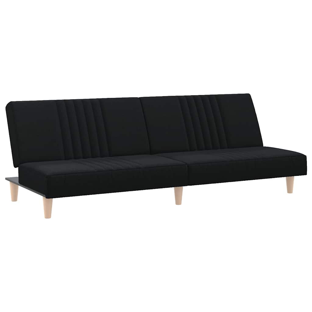 Sofa Bed Black Polyester Standard