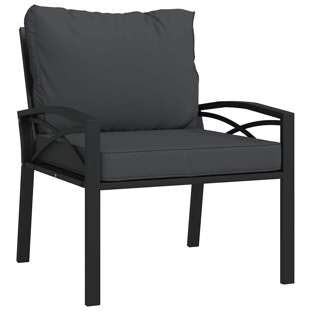 Garden Chair Black and Grey