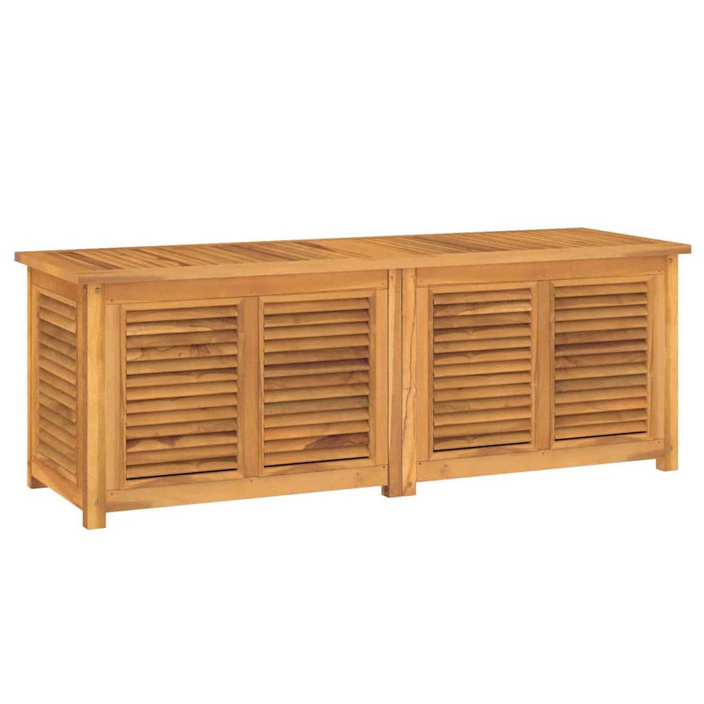 Garden Storage Box Teak brown Solid teak wood with water-based finish