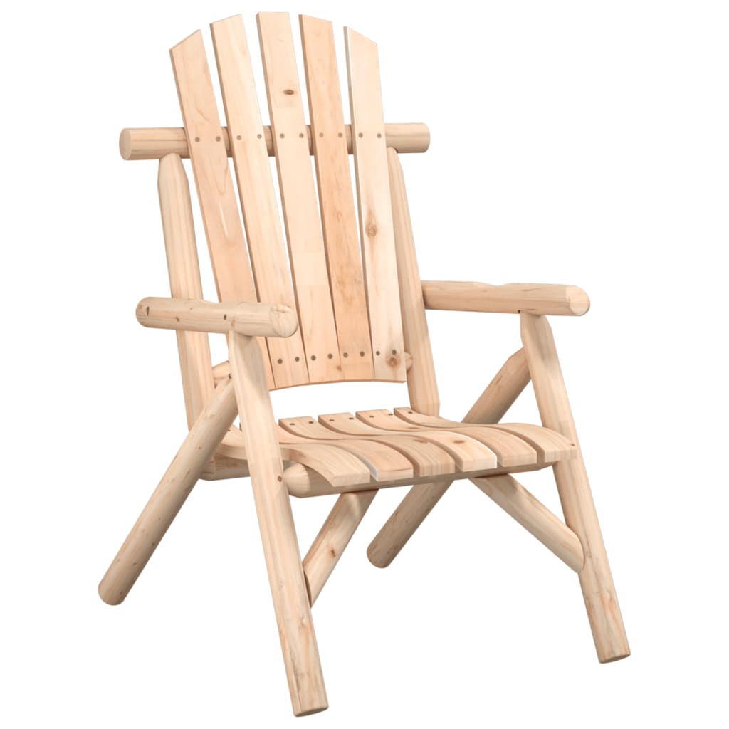 Garden Chair Natural Wood Solid spruce wood Medium Durable