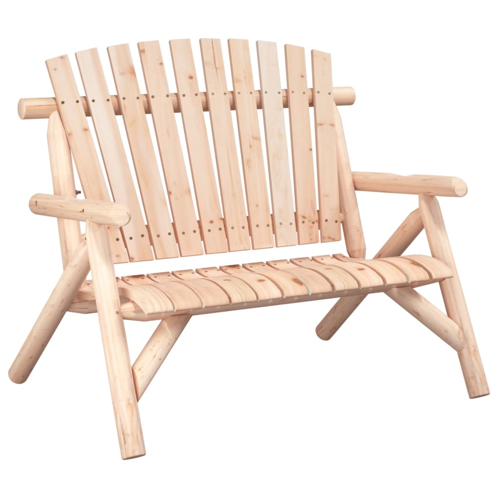 Garden Bench Natural wood Solid spruce wood Medium Ergonomic