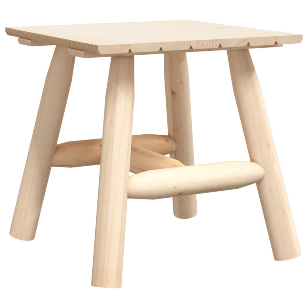 Side Table Natural Wood Solid spruce wood Small Durable