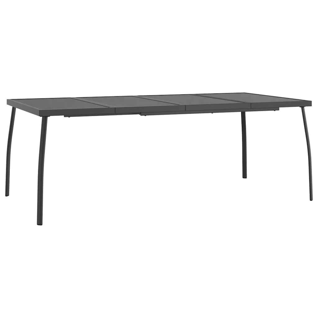 Garden Table Anthracite Steel Large Durable Garden Table