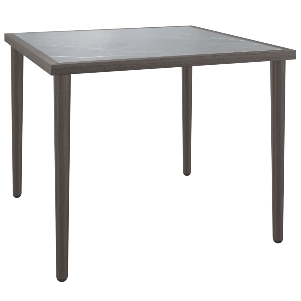 Garden Table Grey Steel Small Modular Garden Table Square