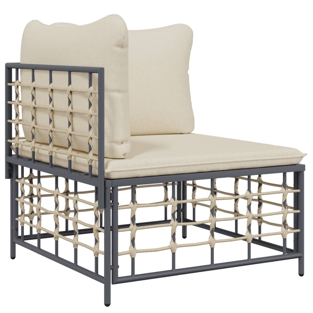 Garden Corner Sofa Anthracite, Beige