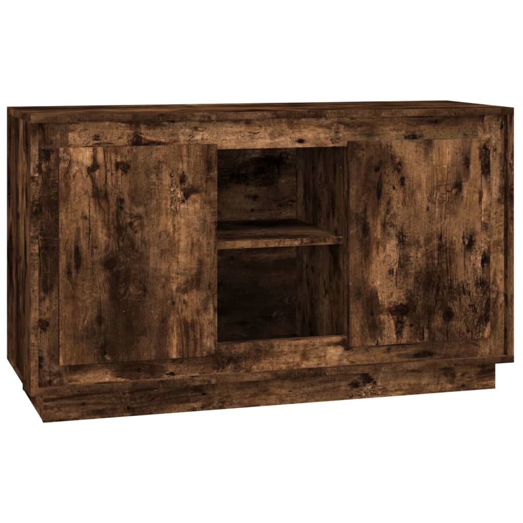 Sideboard Smoked Oak Engineered Wood Medium Sideboard