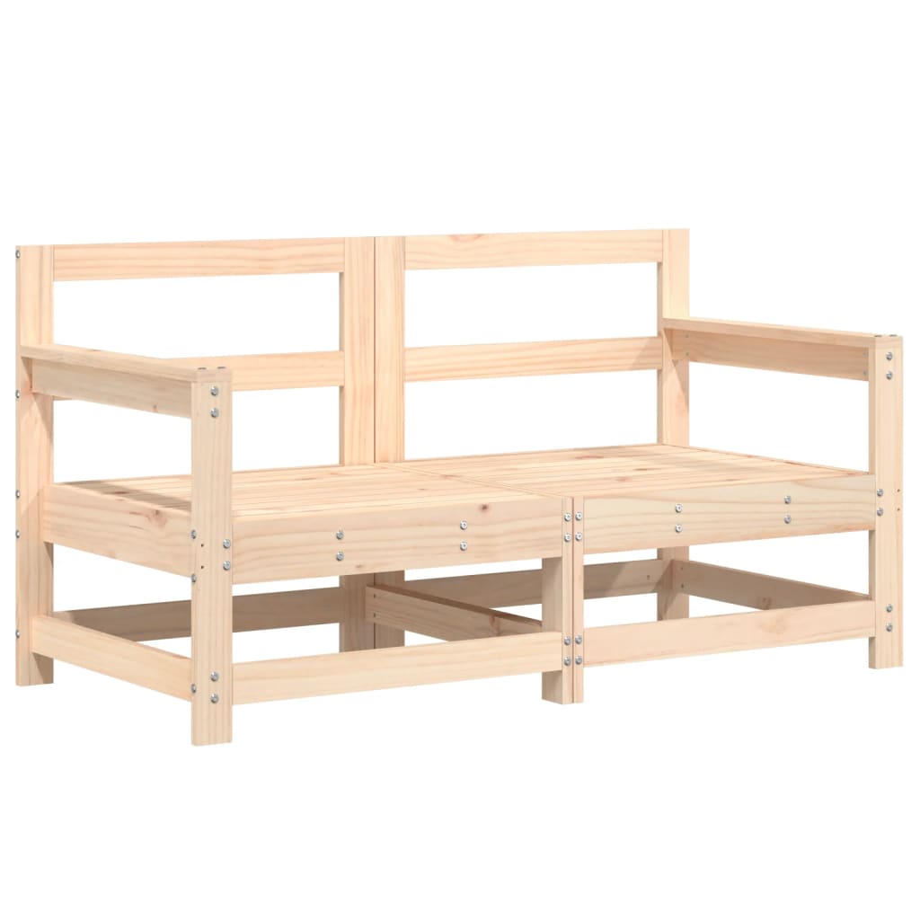 Garden Corner Sofa Natural Pine Solid Pine wood, Plywood Medium