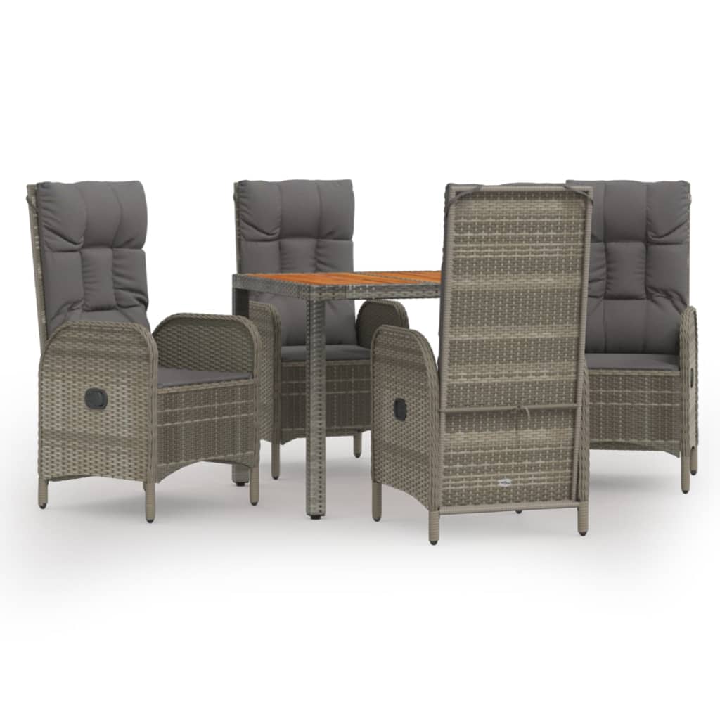 Garden Dining Set Grey