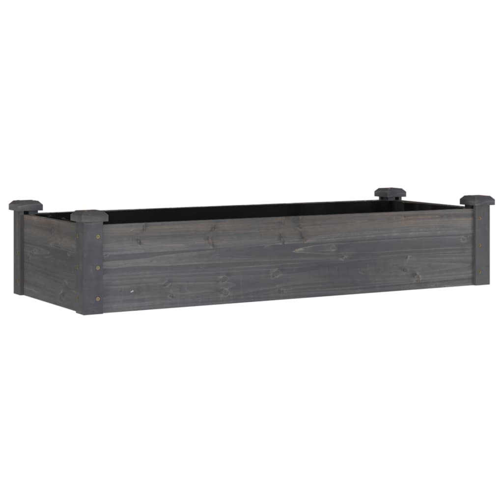 Garden Raised Bed Planter Rectangular Rustic Wooden Planters