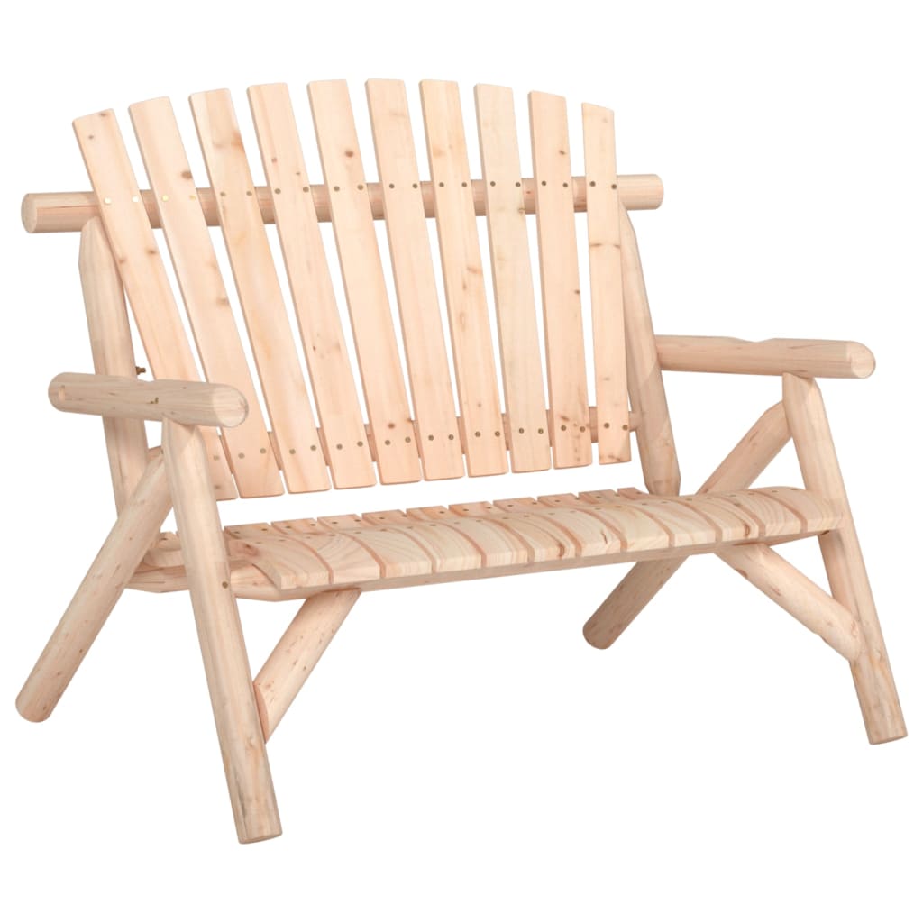 Garden Lounge Set Natural wood Solid spruce wood Durable
