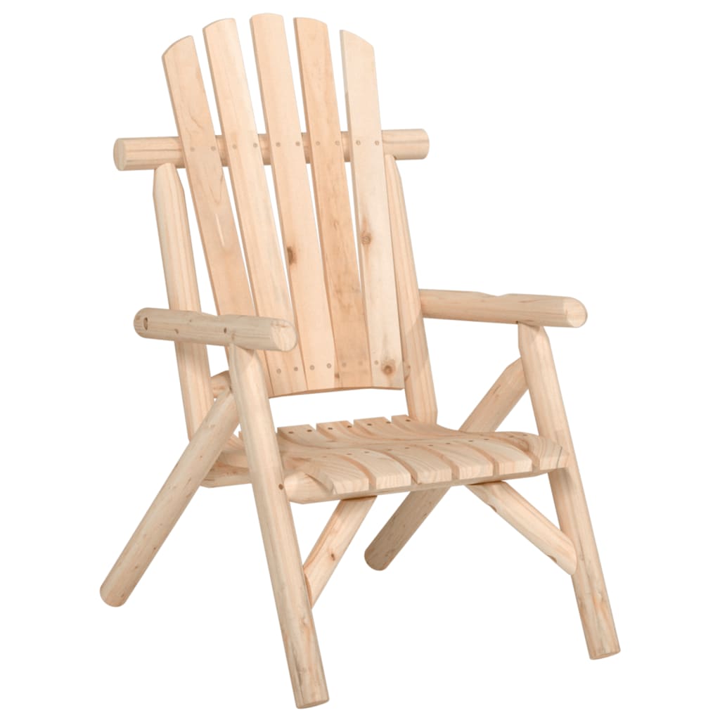 Garden Lounge Set Natural Wood Solid spruce wood Medium Durable
