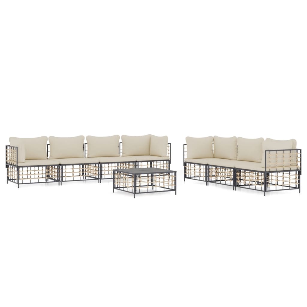 Garden Lounge Set Anthracite