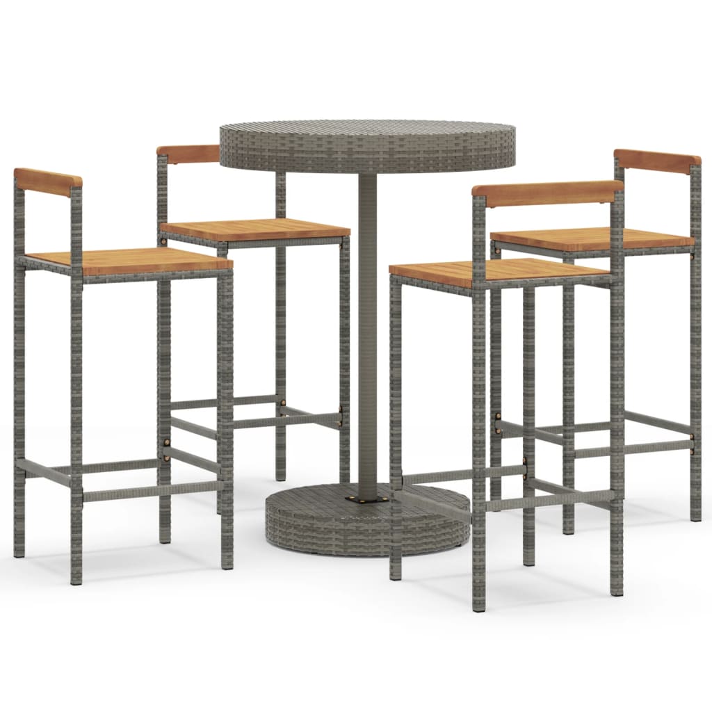 Garden Bar Set Grey