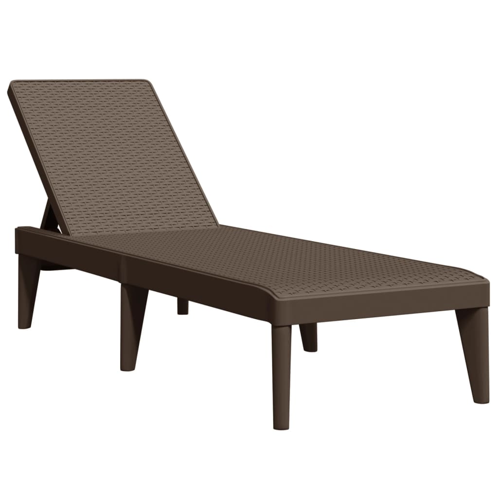 Sun Lounger Brown Polypropylene Standard UV-resistant materials