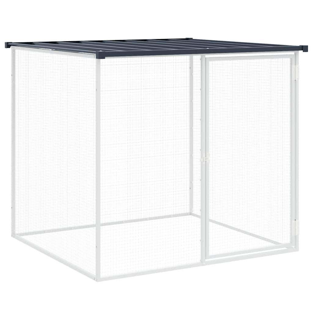 Chicken Cage Anthracite Galvanized Steel Medium Durable
