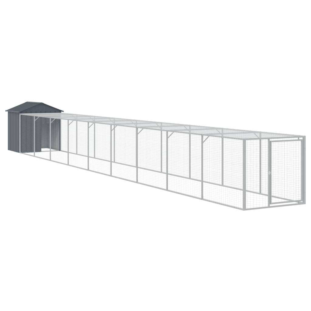 Chicken Cage Anthracite Galvanized Steel Large Durable