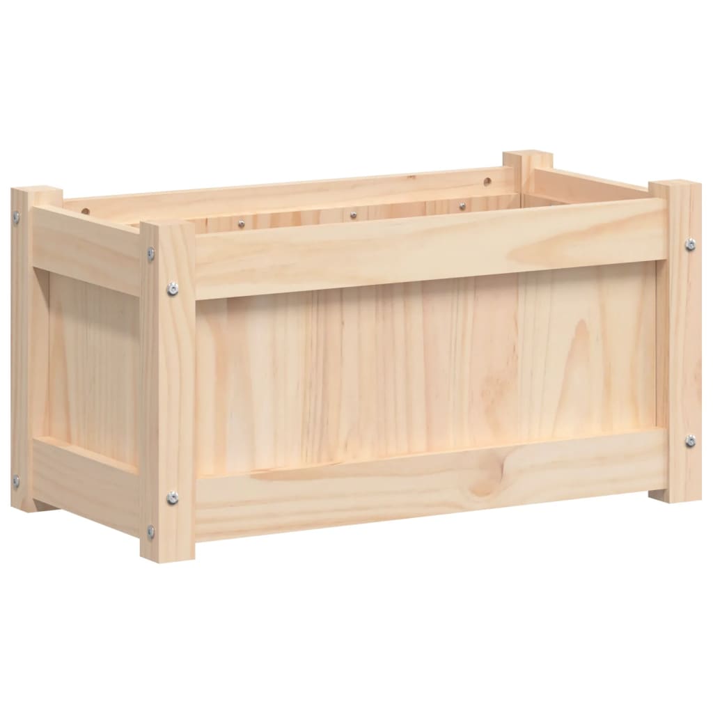 Garden Planter Natural wood color Solid pine wood Medium