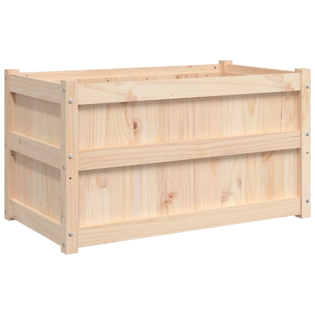 Garden Planter Brown Solid Pine Wood Medium Decorative Inlays