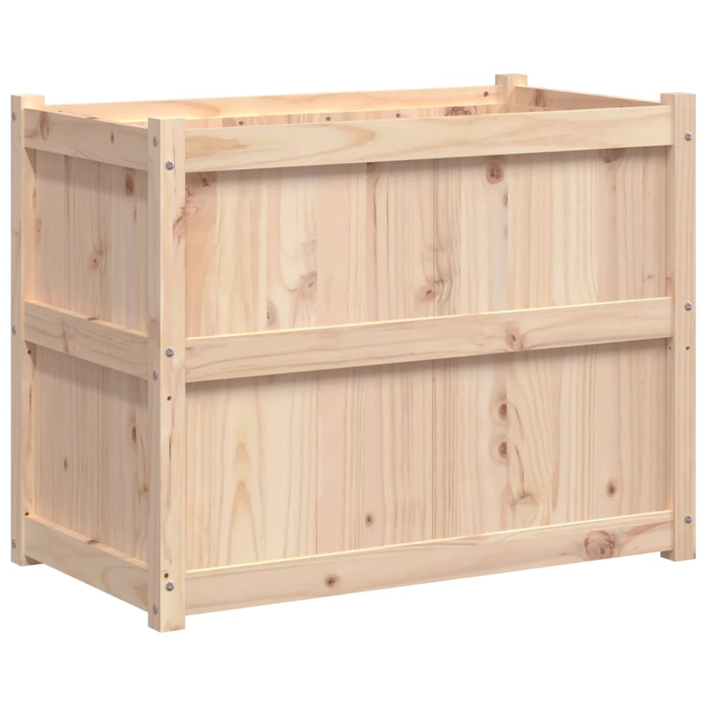 Garden Planter Natural wood Solid pine wood Medium Garden Planter