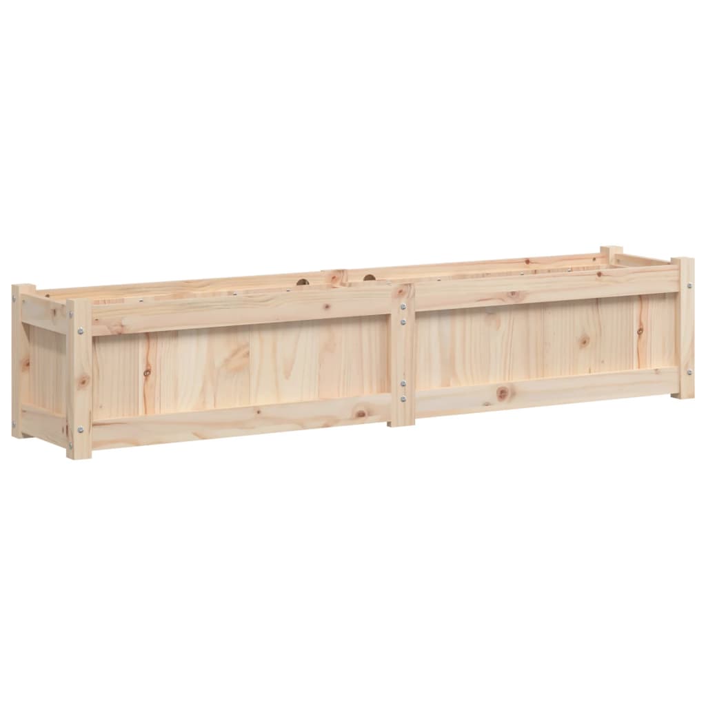 Garden Planter Natural Pine Solid Pine Wood Large Durable
