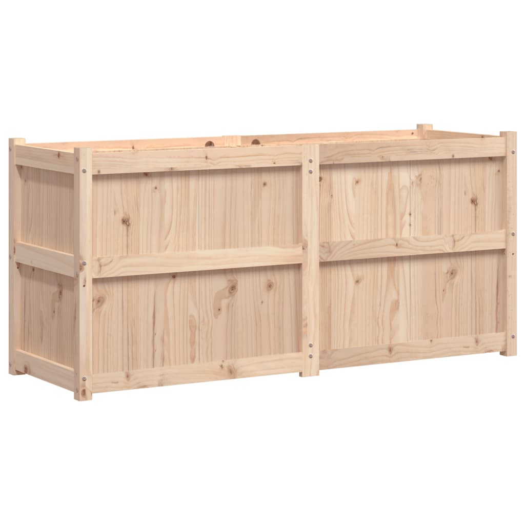 Garden Planter Natural wood Solid pine wood Large