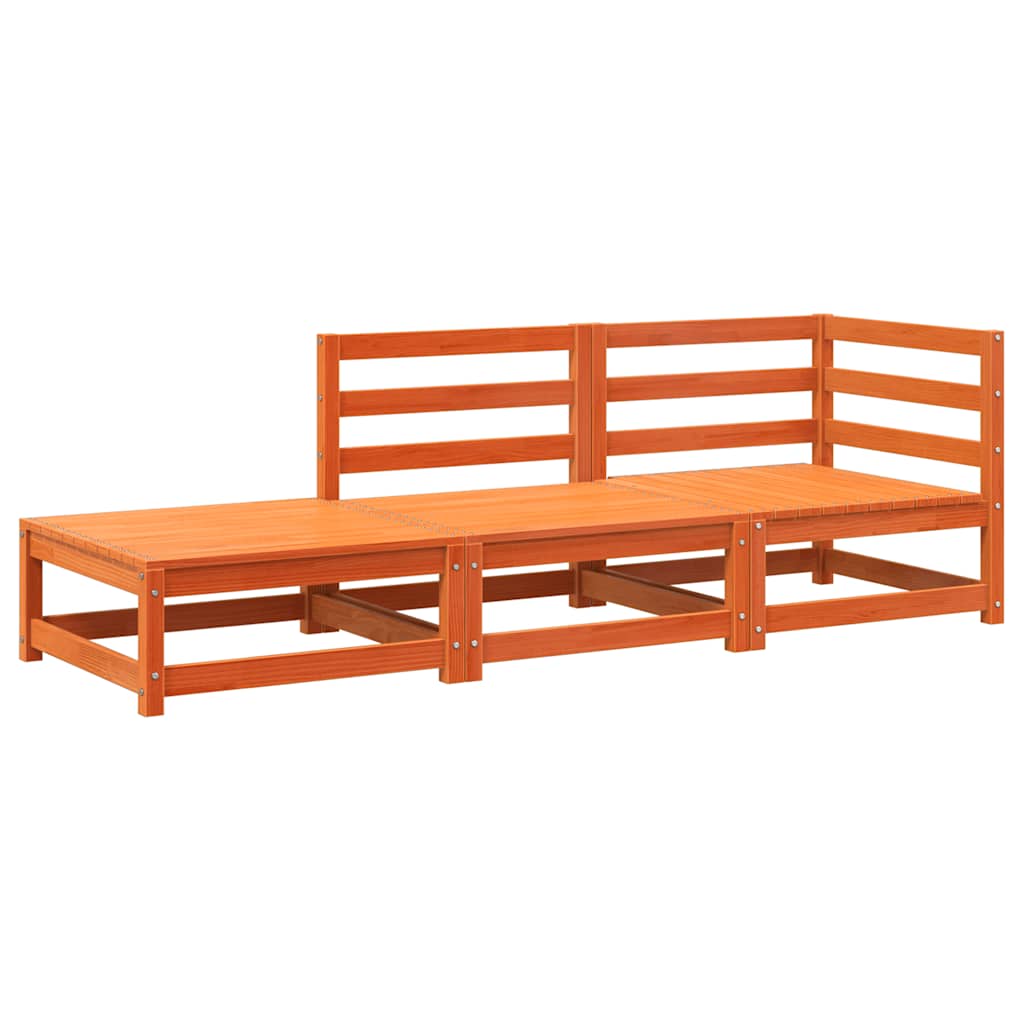 Garden Sofa Wax brown Solid pine wood Standard